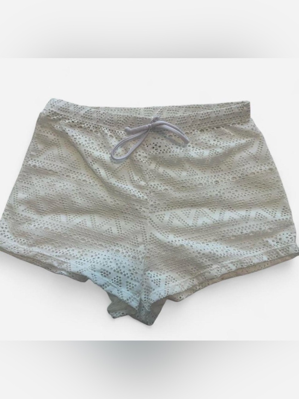 White Bikini Cover-Up Shorts